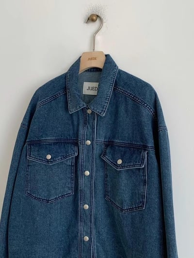 文青牛仔外套+短褲SET15