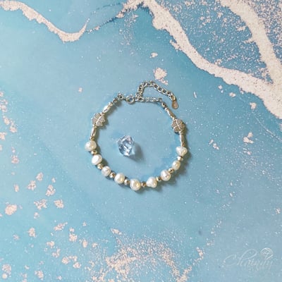 【清新幸運草 巴洛克珍珠手鍊】清新淡雅 幸運相伴2