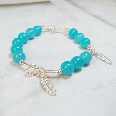 【補夢網 青鳥希望之鍊】天河石 / 珠貝1