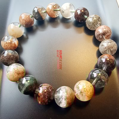 【四季如歌如畫 】原串販售款 四季幽靈水晶手串~ 有著青綠、紅紫、橘黃、銀白對應春夏秋冬四個季節 讓您擁有一整年的風景2