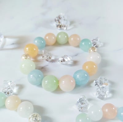 彩虹之歌 棉花糖摩根石手鍊1