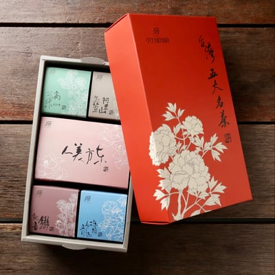 台灣五大名茶禮盒 Zhu Li Five Famous Taiwanese Tea Gift Set2
