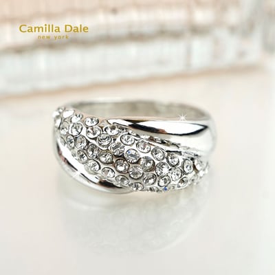 CamillaDale 韓製心漩水晶戒指4