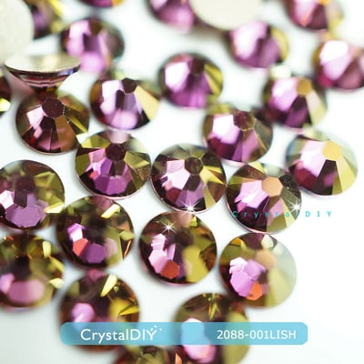 CrystalDIY奧地利SW水晶 2088丁香魅影Lilac Shadow (001LISH)平底石1