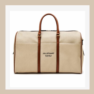 JILLSTUART NEWYORK 米色波士頓包旅行袋 國際精品預購2