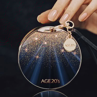 Age20's閃耀星辰膠原蛋白精華粉餅黑金版 一殼2蕊附贈皮繩吊飾11