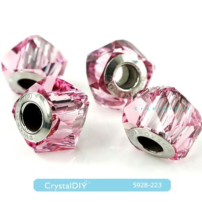 CrystalDIY奧地利SW水晶#5928迷人螺旋中孔 4色可選 適用潘朵拉蛇鍊10