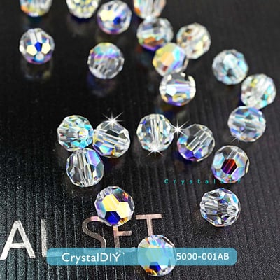 CrystalDIY奧地利水晶SW水晶串珠#5000水晶亮彩(001AB)3