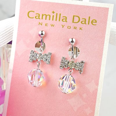 CamillaDale 冬戀冰球耳環-水晶亮彩5