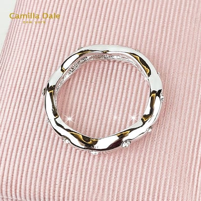 Camilladale 雲朵曲線晶鑽戒指 韓製4