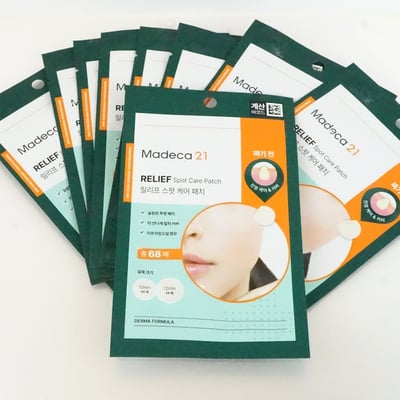 韓國Madeca21舒緩痘痕斑點護理貼68片 透明隱形貼 含有茶樹葉油2