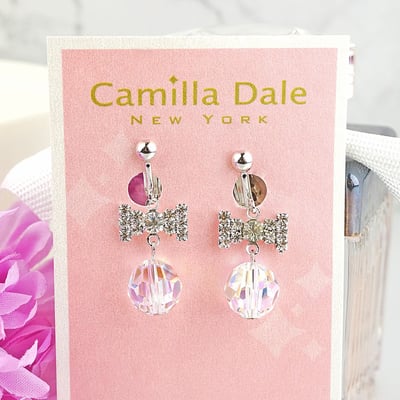CamillaDale 冬戀冰球耳環-水晶亮彩4