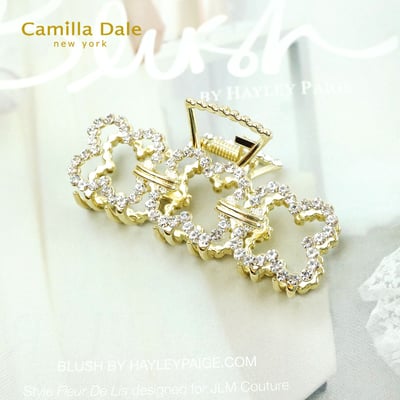 Camilla Dale 韓時尚 金色星河金屬鯊魚髮夾2