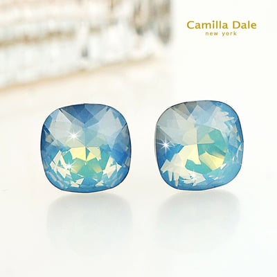 CamillaDale 公爵石水晶耳環(天空藍)1