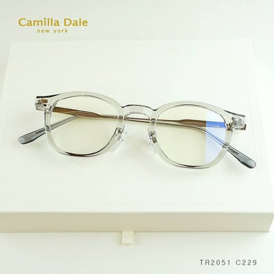 CamillaDale 韓國淡灰方形眼鏡框5