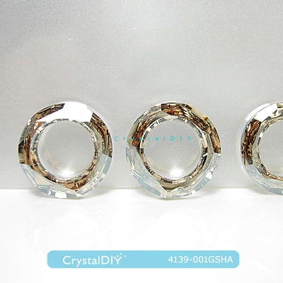 CrystalDIY奧地利SW水晶魔戒#4139燦幻金20mm2