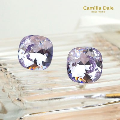 CamillaDale 公爵石水晶耳環(紫羅蘭)4