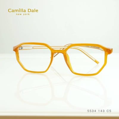 CamillaDale 韓國設計師文青暖棕多邊眼鏡框3