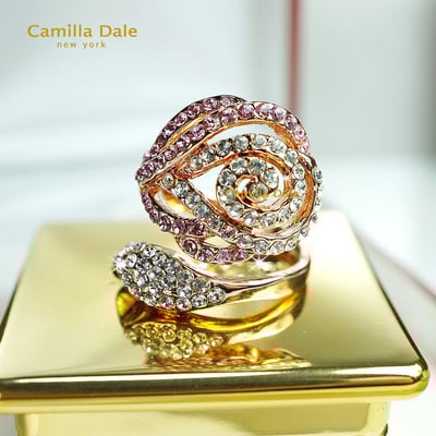 CamillaDale 玫瑰藤水晶戒指(粉)4