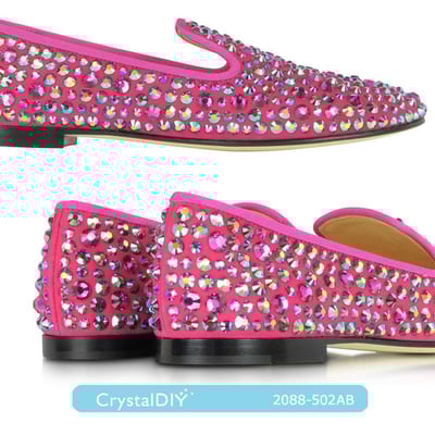 CrystalDIY奧地利SW水晶#2088海棠紅亮彩(502AB)3