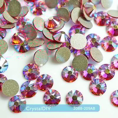 CrystalDIY奧地利水晶SW 2058/2088玫瑰亮彩Rose AB(209AB) SS203