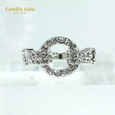 Camilla Dale雙勾扣環水晶戒指 韓製3