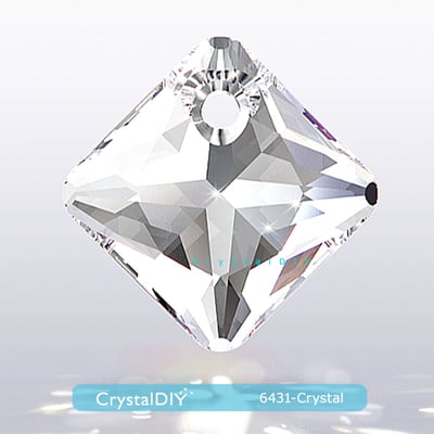 CrystalDIY奧地利水晶SW水晶公主切割吊墜#6431燦幻金 Crystal Golden Shadow16mm三色可選3
