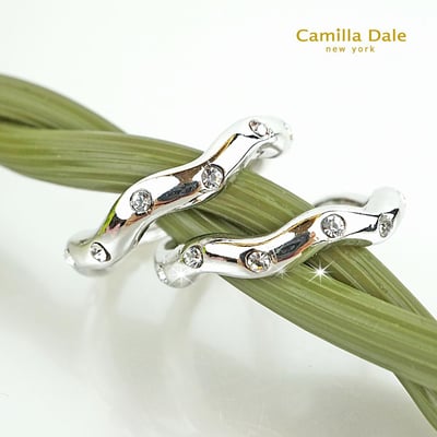 Camilladale 雲朵曲線晶鑽戒指 韓製9