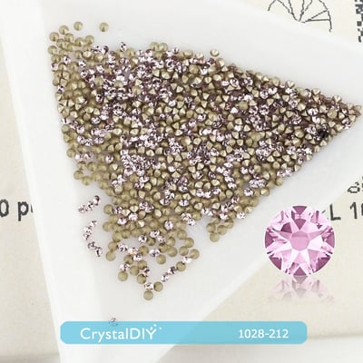 CrystalDIY奧地利水晶SW圓形石 #1028水晶(001) PP8、PP11每包100顆7