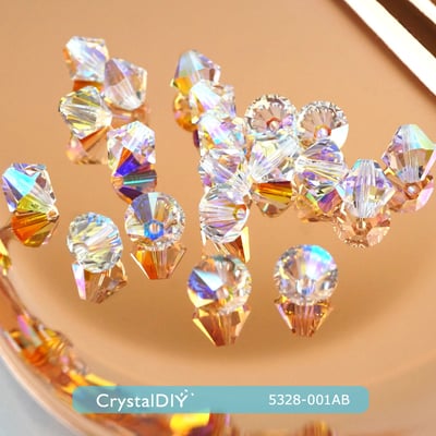CrystalDIY奧地利水晶SW #5328水晶串珠水晶亮彩(001AB)3