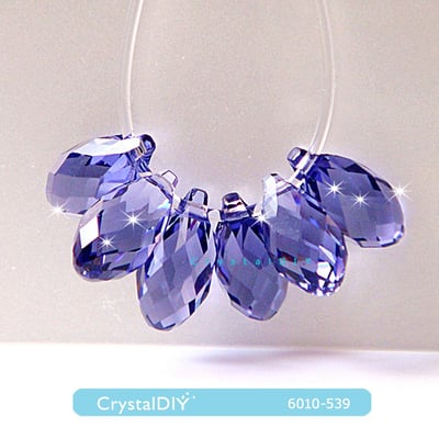 CrystalDIY奧地利水晶SW #6010長圓水滴吊墜11X5.5mm 四色可選7