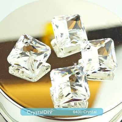 CrystalDIY奧地利水晶SW水晶公主切割吊墜#6431燦幻金 Crystal Golden Shadow16mm三色可選9