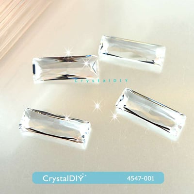 CrystalDIY奧地利SW水晶裸鑽#4547女王石花式石 白鑽15*5mm3
