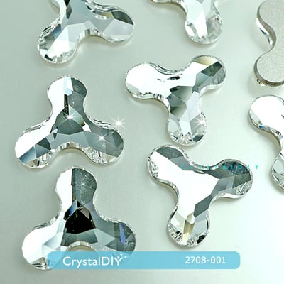 CrystalDIY奧地利水晶SW平底石#2708 分子白鑽Crystal(001)3