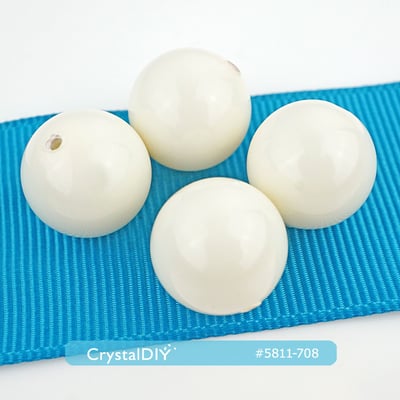 CrystalDIY奧地利水晶SW水晶珍珠#5811漆光白巧克力色(708) 14mm5
