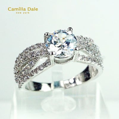 CamillaDale Dale 緞帶水鑽戒指2