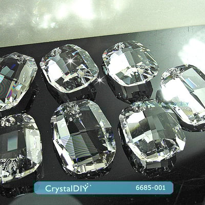CrystalDIY奧地利SW水晶#6685繪圖水晶吊墜28mm兩色可選3