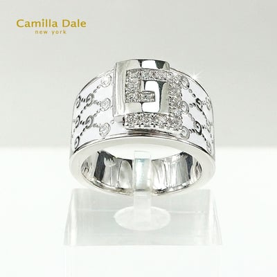 CamillaDale Dale黛兒瓷白水晶戒指1