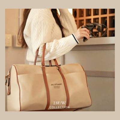 JILLSTUART NEWYORK 米色波士頓包旅行袋 國際精品預購10