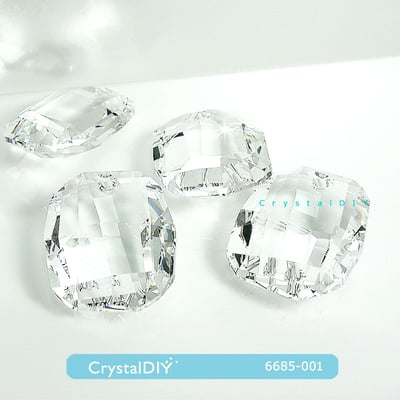 CrystalDIY奧地利SW水晶#6685繪圖水晶吊墜28mm兩色可選2