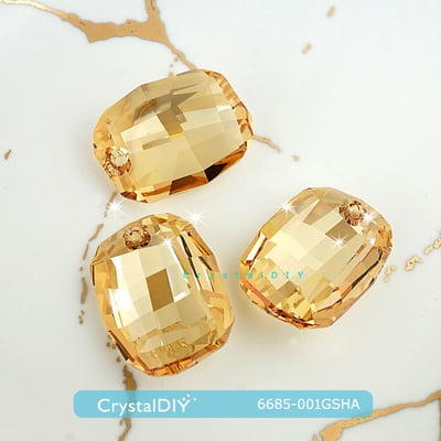 CrystalDIY奧地利SW水晶#6685繪圖水晶吊墜28mm兩色可選7