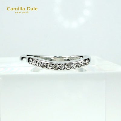 CamillaDale Dale 水飄曲線晶鑽戒指 韓製2