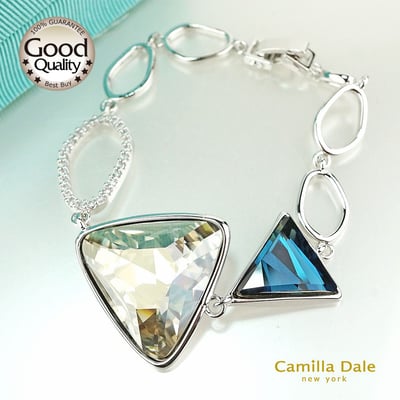 CamillaDale星河光影手鍊採用奧地利SW水晶花式石#4717蒙大拿藍 #4722 Crystal4