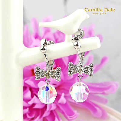 CamillaDale 冬戀冰球耳環-水晶亮彩2
