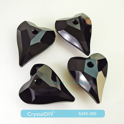 CrystalDIY奧地利水晶SW水晶吊墜#6240我心狂野吊墜 兩色可選3