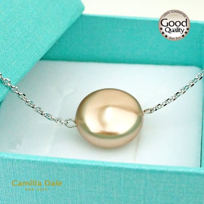 CamillaDale 玫瑰金珍珠鎖骨短鍊3