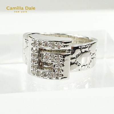 Camilla Dale G長板水晶戒指 韓製3