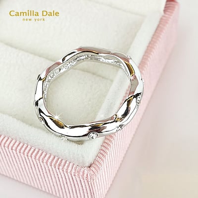 Camilladale 雲朵曲線晶鑽戒指 韓製3