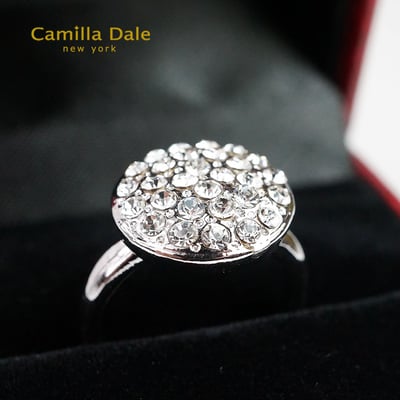 CamillaDale 馬卡龍水鑽戒指 韓製1