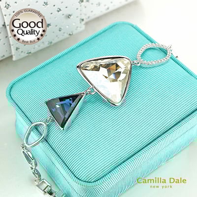 CamillaDale星河光影手鍊採用奧地利SW水晶花式石#4717蒙大拿藍 #4722 Crystal3